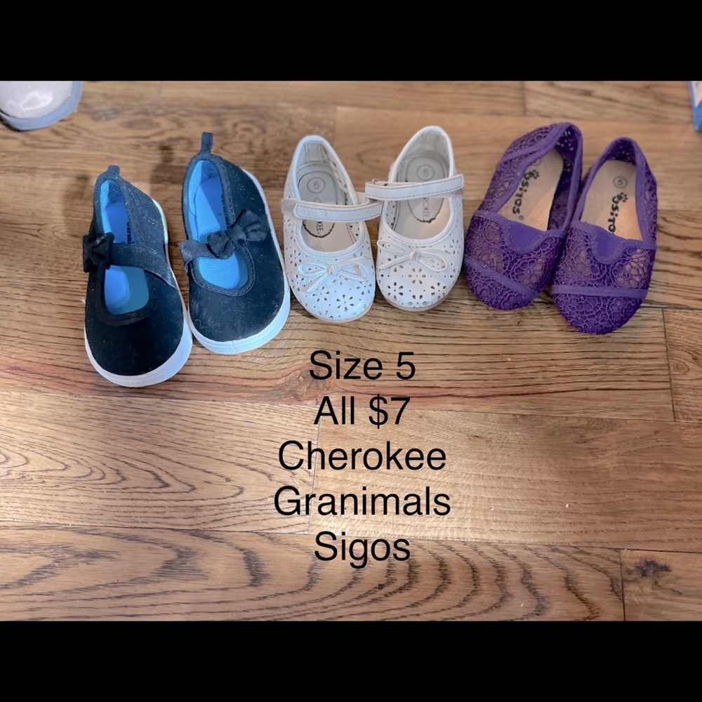 THREE PAIRS OF SIZE 5 shoes